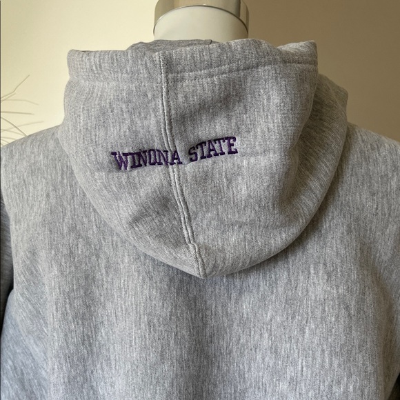 Winona State University Y2K 90’s Jansport Hoodie. Size Medium. Stitched Emblem. - Picture 3 of 7